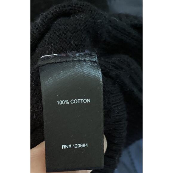 TORRID Black Sweater w Skull in Britain Flag Size 3 Long sleeve 100% Cotton - Picture 3 of 6